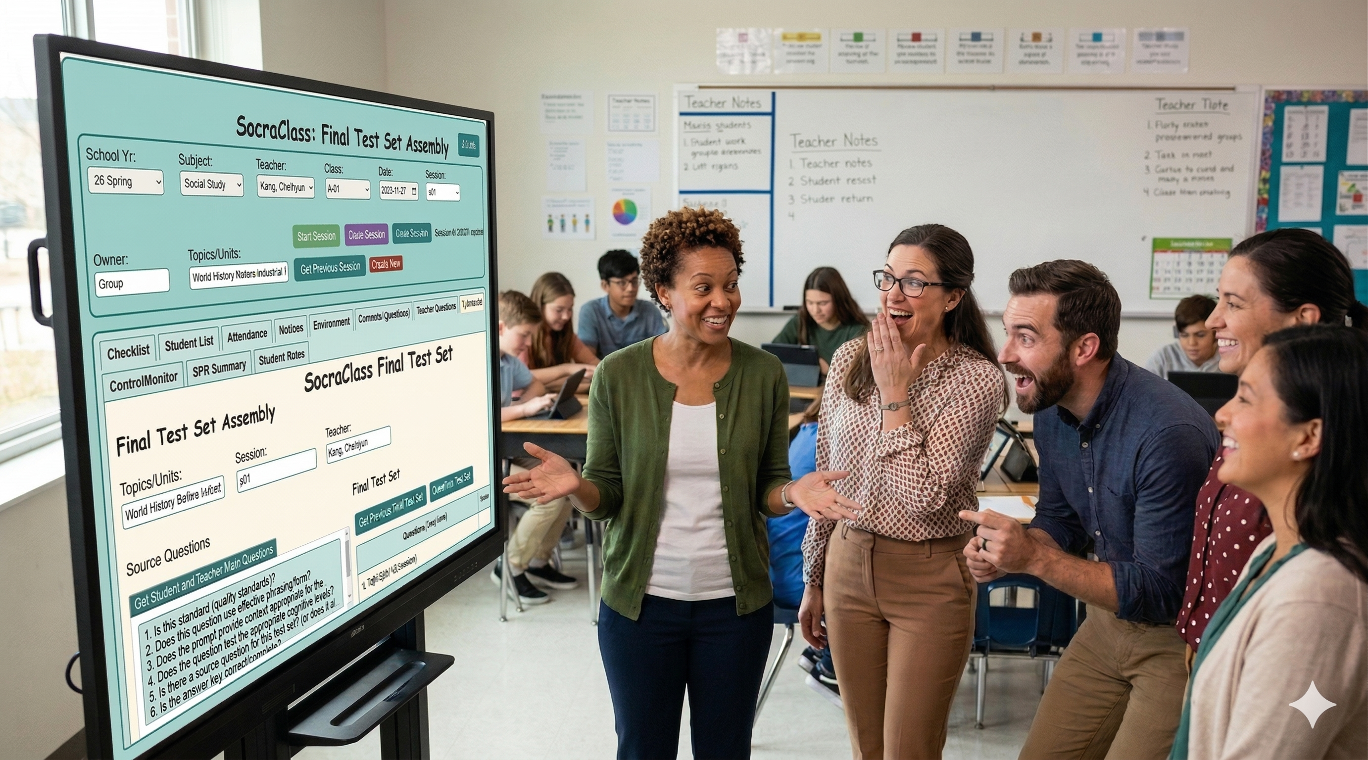 Teacher setup preview